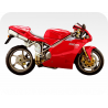 Kit de pegatinas para Ducati  998 Testastretta 2002 - roja ducati decals set