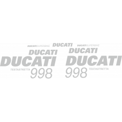 Kit de pegatinas para Ducati  998 Testastretta 2002 - roja ducati decals set