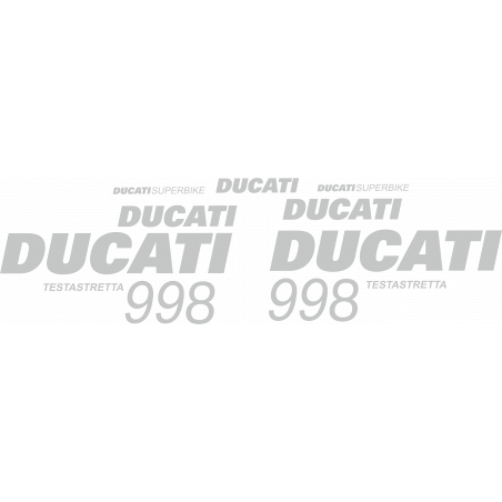 Kit de pegatinas para Ducati  998 Testastretta 2002 - roja ducati decals set