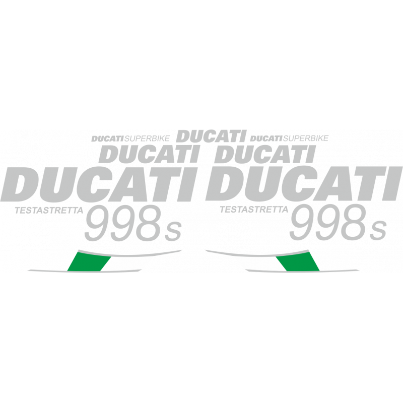 Kit de pegatinas para Ducati  998S Testastretta 2002 - roja ducati decals set