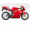 Kit de pegatinas para Ducati  998S Testastretta 2002 - roja ducati decals set