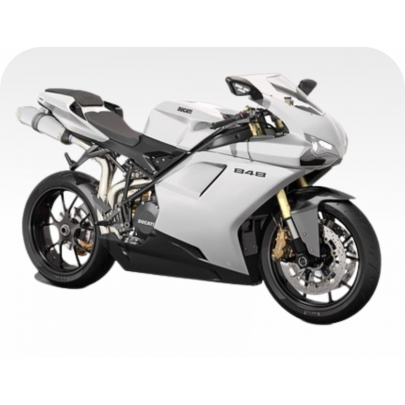 Kit de pegatinas para Ducati  848 2010 - roja ducati decals set