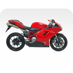 Kit de pegatinas para Ducati  848 2010 - roja ducati decals set