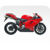 Kit de pegatinas para Ducati  848 2010 - roja ducati decals set