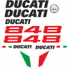 Kit de pegatinas para Ducati  848 2010 - roja ducati decals set