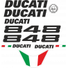 Kit de pegatinas para Ducati  848 2010 - roja ducati decals set