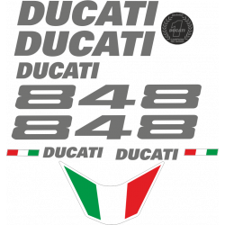 Kit de pegatinas para Ducati  848 2010 - roja ducati decals set
