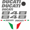 Kit de pegatinas para Ducati  848 2010 - roja ducati decals set