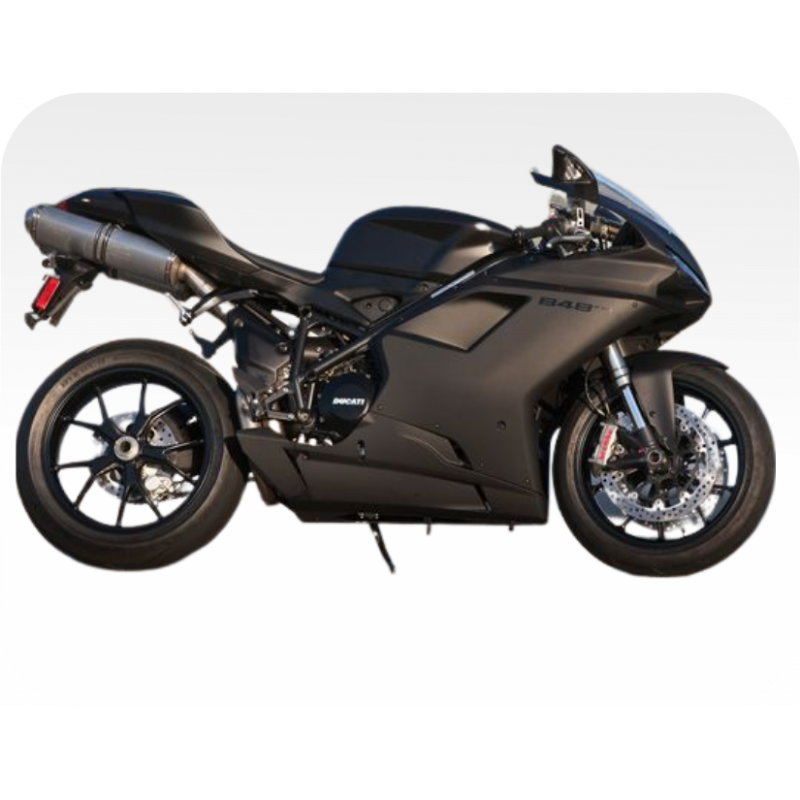Kit de pegatinas para Ducati  848 Evo 2010 - roja ducati decals set