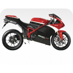 Kit de pegatinas para Ducati  848 Evo Corse 2010 - roja ducati corse decals set