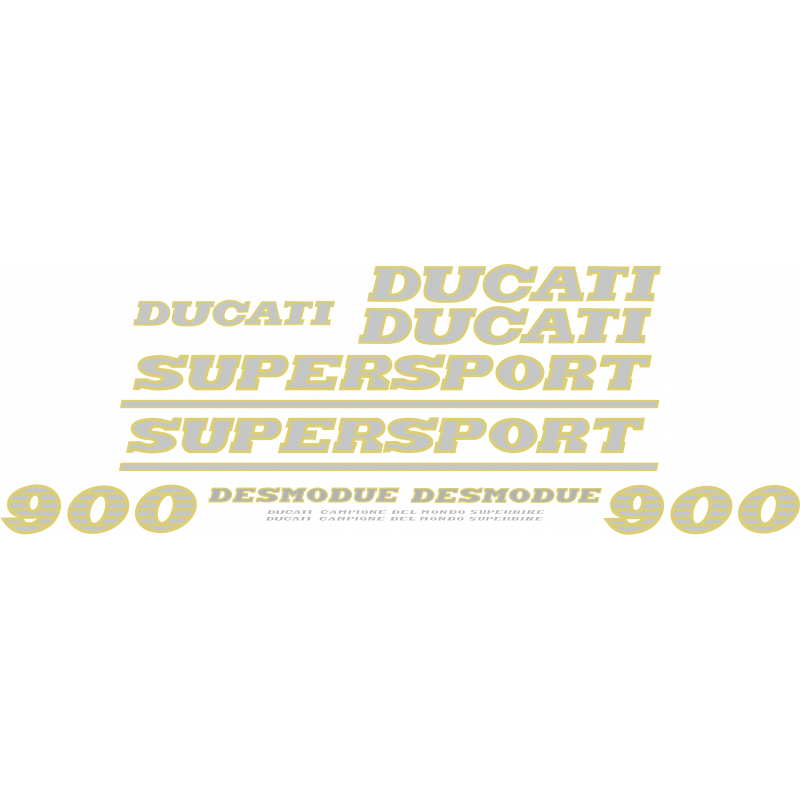 Kit de pegatinas para Ducati  900 Supersport 1994 - roja ducati corse decals set