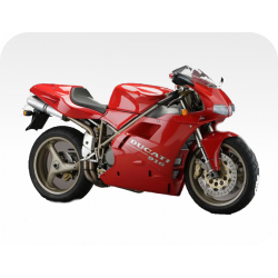 Kit de pegatinas para Ducati  916 Desmoquattro 1994-1998 - roja ducati corse decals set