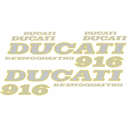 Kit de pegatinas para Ducati  916 Desmoquattro 1994-1998 - roja ducati corse decals set
