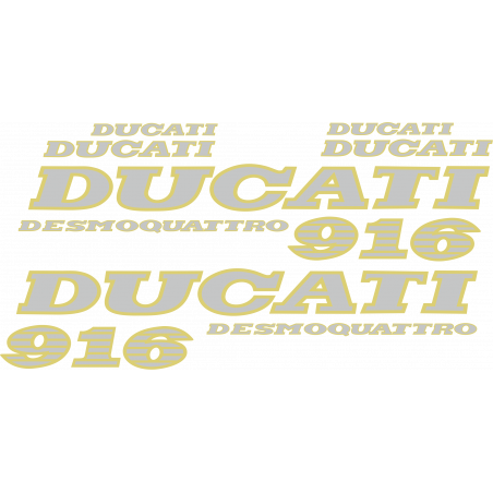 Kit de pegatinas para Ducati  916 Desmoquattro 1994-1998 - roja ducati corse decals set