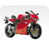 Kit de pegatinas para Ducati  996 desmoquattro- roja ducati corse decals set