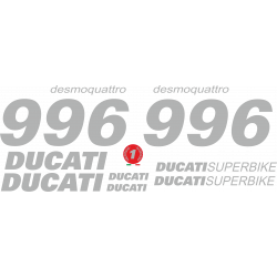 Kit de pegatinas para Ducati  996 desmoquattro- roja ducati corse decals set