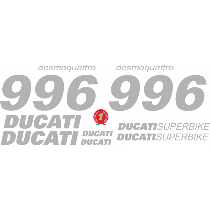 Kit de pegatinas para Ducati  996 desmoquattro- roja ducati corse decals set