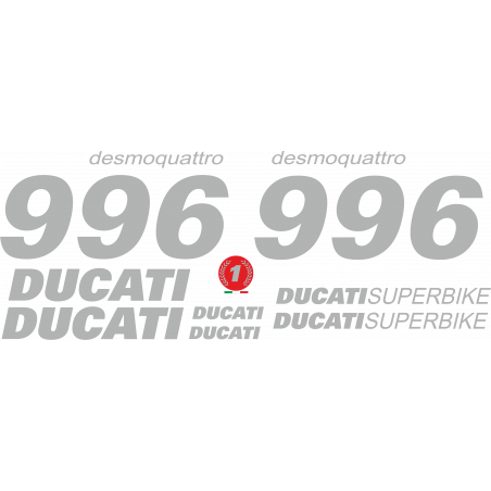 Kit de pegatinas para Ducati  996 desmoquattro- roja ducati corse decals set
