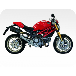 Kit de pegatinas para Ducati  Monster 1100 - roja ducati corse decals set