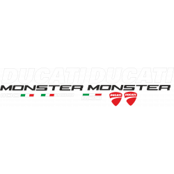 Kit de pegatinas para Ducati  Monster 1100 - roja ducati corse decals set