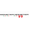 Kit de pegatinas para Ducati  Monster 1100 - roja ducati corse decals set