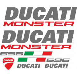 Kit de pegatinas para Ducati  Monster 696 - roja ducati corse decals set