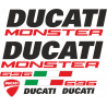 Kit de pegatinas para Ducati  Monster 696 - roja ducati corse decals set
