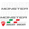 Kit de pegatinas para Ducati  Monster 696 - roja ducati corse decals set