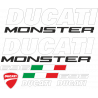 Kit de pegatinas para Ducati  Monster 696 - roja ducati corse decals set