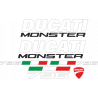 Kit de pegatinas para Ducati  Monster 796 - roja ducati corse decals set