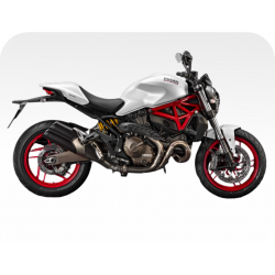 Kit de pegatinas para Ducati  Monster 821 - moto negra ducati corse decals set