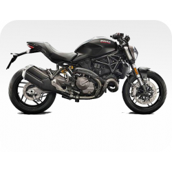Kit de pegatinas para Ducati  Monster 821 - moto negra ducati corse decals set