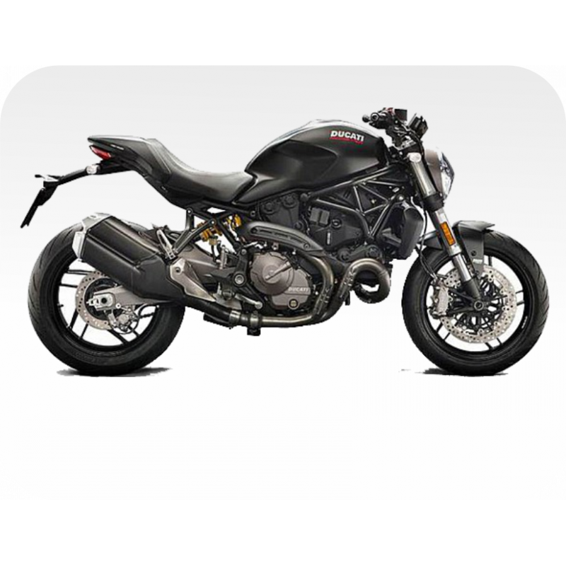 Kit de pegatinas para Ducati  Monster 821 - moto negra ducati corse decals set