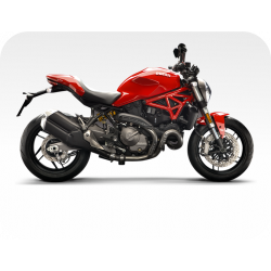 Kit de pegatinas para Ducati  Monster 821 - moto negra ducati corse decals set