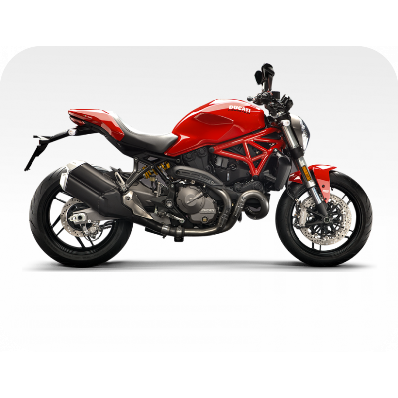 Kit de pegatinas para Ducati  Monster 821 - moto negra ducati corse decals set