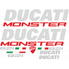 Kit de pegatinas para Ducati  Monster 821 - moto negra ducati corse decals set