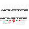 Kit de pegatinas para Ducati  Monster 821 - moto negra ducati corse decals set