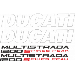 Kit de pegatinas para Ducati  Multistrada 1200 Pikespeak - moto ducati corse decals set