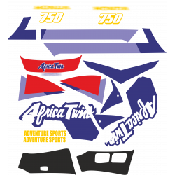Kit de pegatinas replica compatible con Honda XRV 750 Africa twin 1990