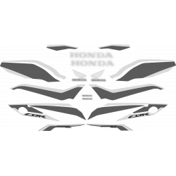 Kit de pegatinas replica compatible con Honda CBR 500 R 2018