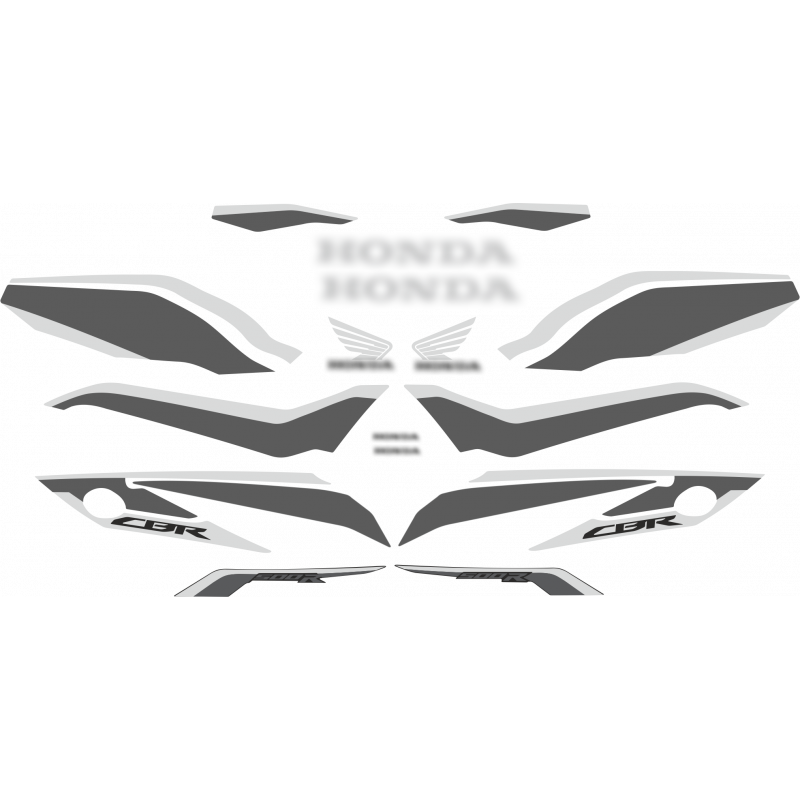 Kit de pegatinas replica compatible con Honda CBR 500 R 2018