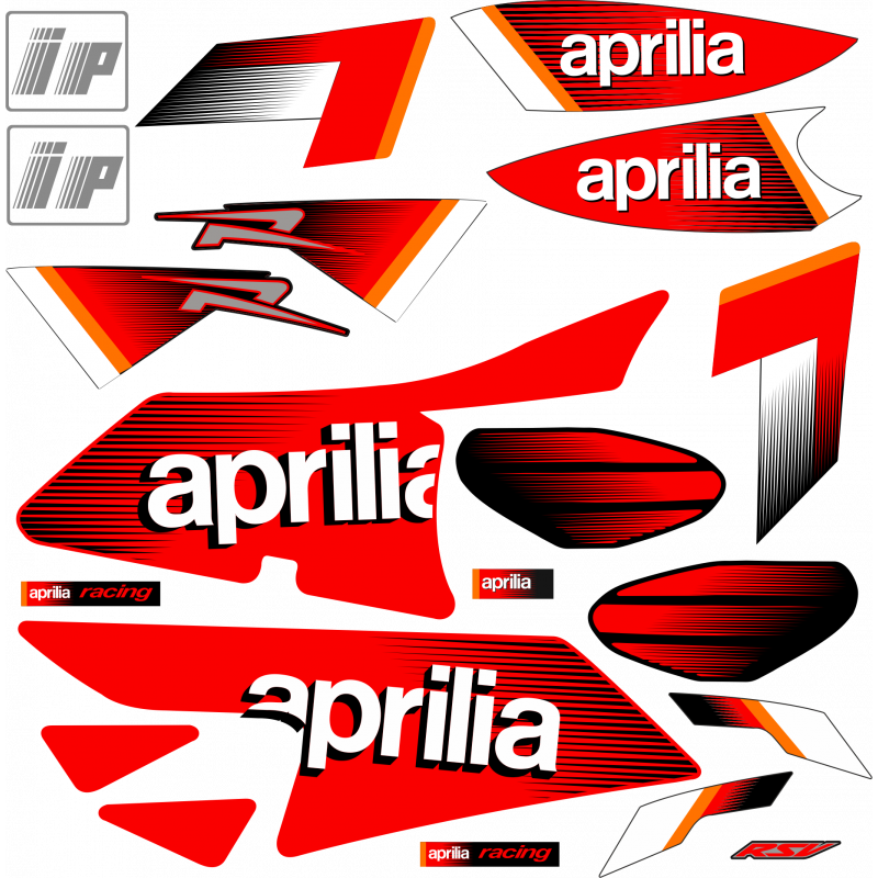 Pegatinas para motos aprilia RSV 1000 R // Factory - kit adhesivos RSV mille - vinilos aprilia RSV