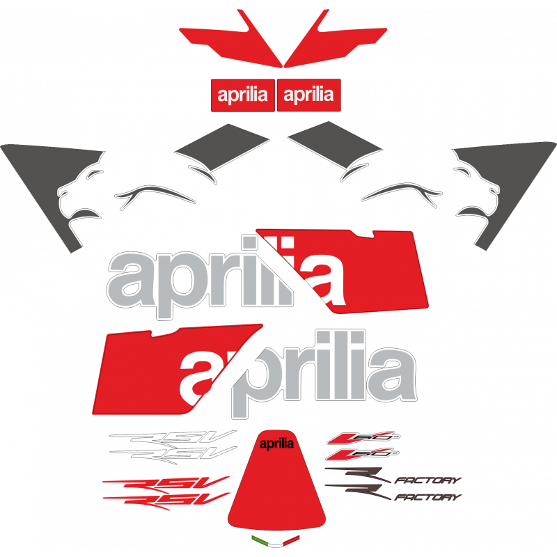 Kit de pegatinas para RSV 1000 2007 , Adhesivos Aprilia RSV