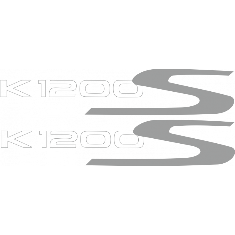 Kit de pegatinas universales para BMW K1200S 2007-2009 modelo negro