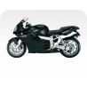 Kit de pegatinas universales para BMW K1200S 2007-2009 modelo negro