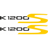 Kit de pegatinas universales para BMW K1200S 2007-2009 modelo negro