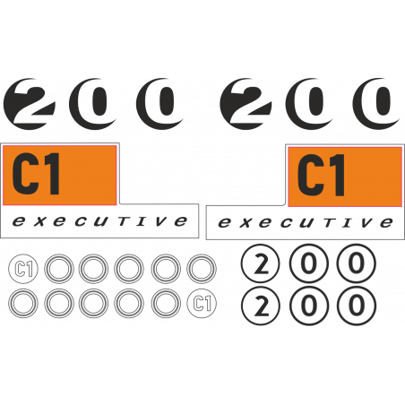 Kit de pegatinas universales para BMW C1 125/200 executive