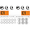 Kit de pegatinas universales para BMW C1 125/200 executive