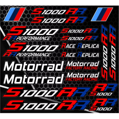 Kit de pegatinas universales BMW S1000RR