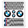 Kit de pegatinas universales BMW M performance